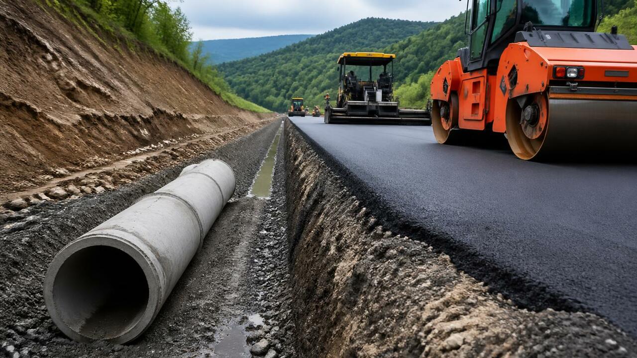 Завершены работы по ремонту дороги Сосенский – ...