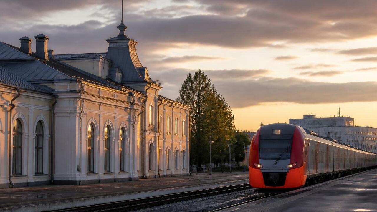 Архангельск встретил первый рейс круизного поезда «Белые ночи» Первый круизный поезд «Белые ночи» прибыл в Арх...