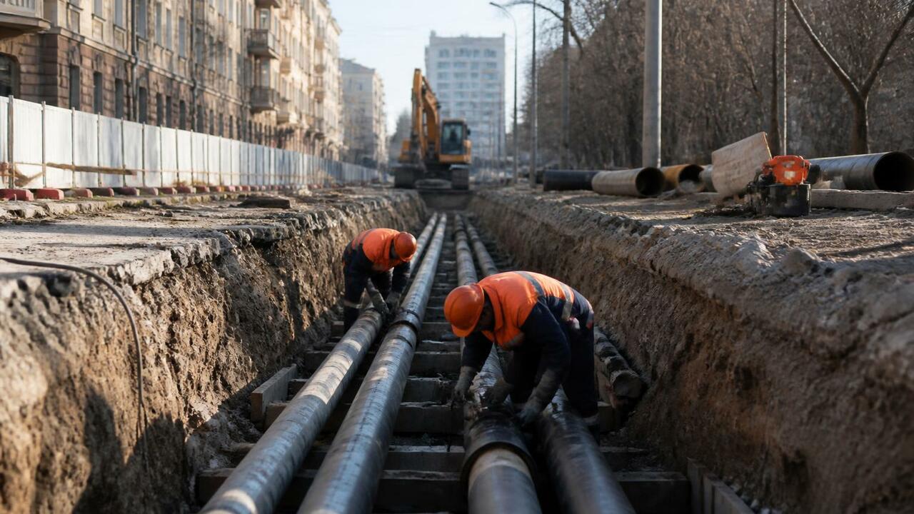 В Архангельске заменят почти 900 метров труб го...
