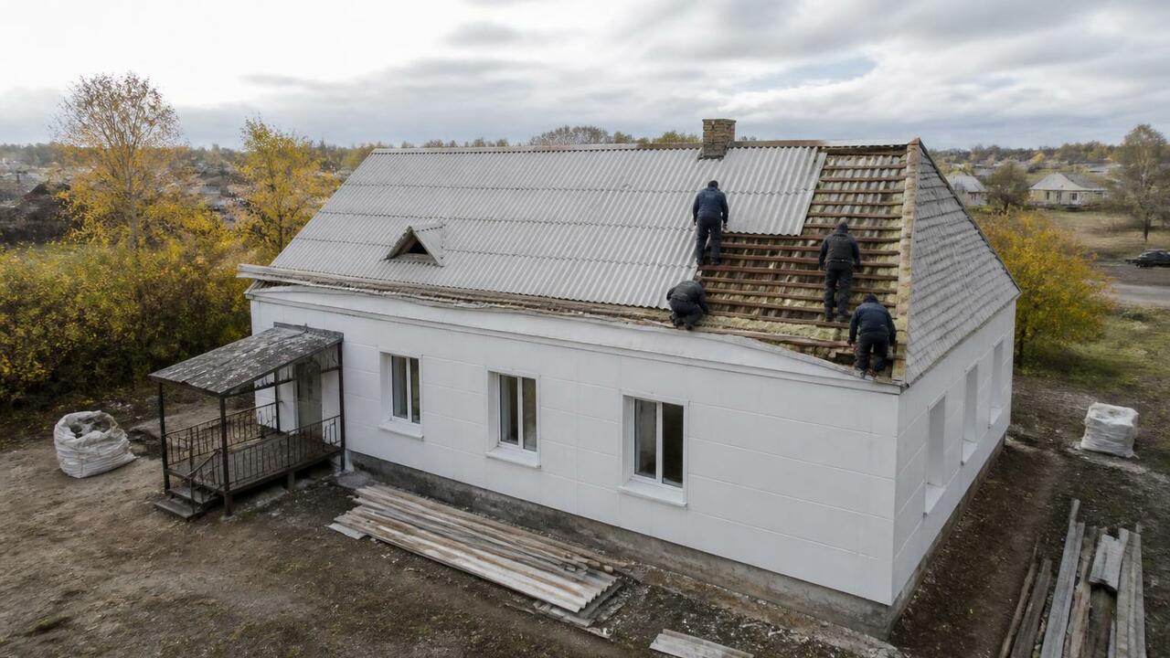 В Приводино третий год ремонтируют крышу ФАПа з...