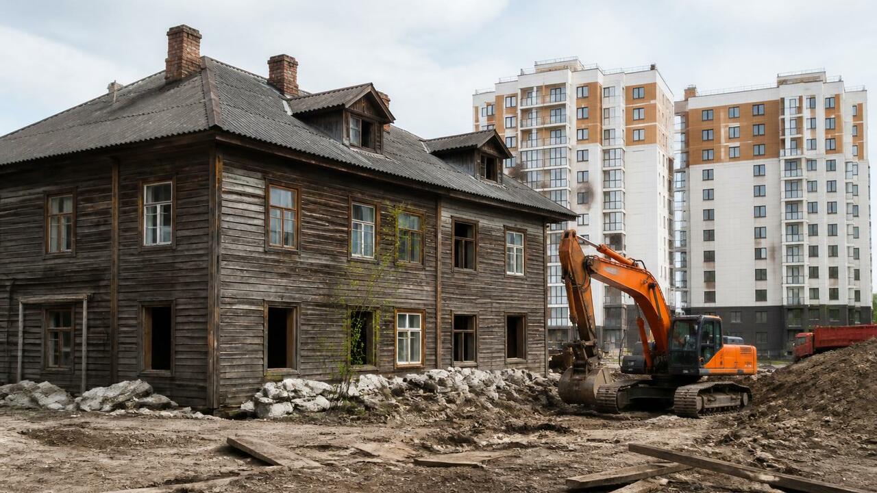 В Архангельске по программе КРТ расселят 8 ветх...