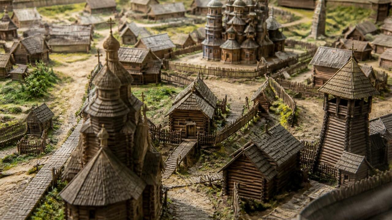 В Архангельске создали большой макет историческ...