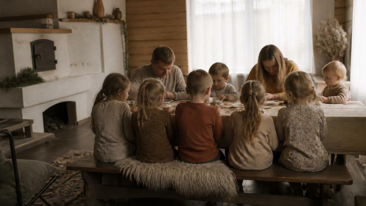 Семья Багровых из Архангельска воспитывает шест...