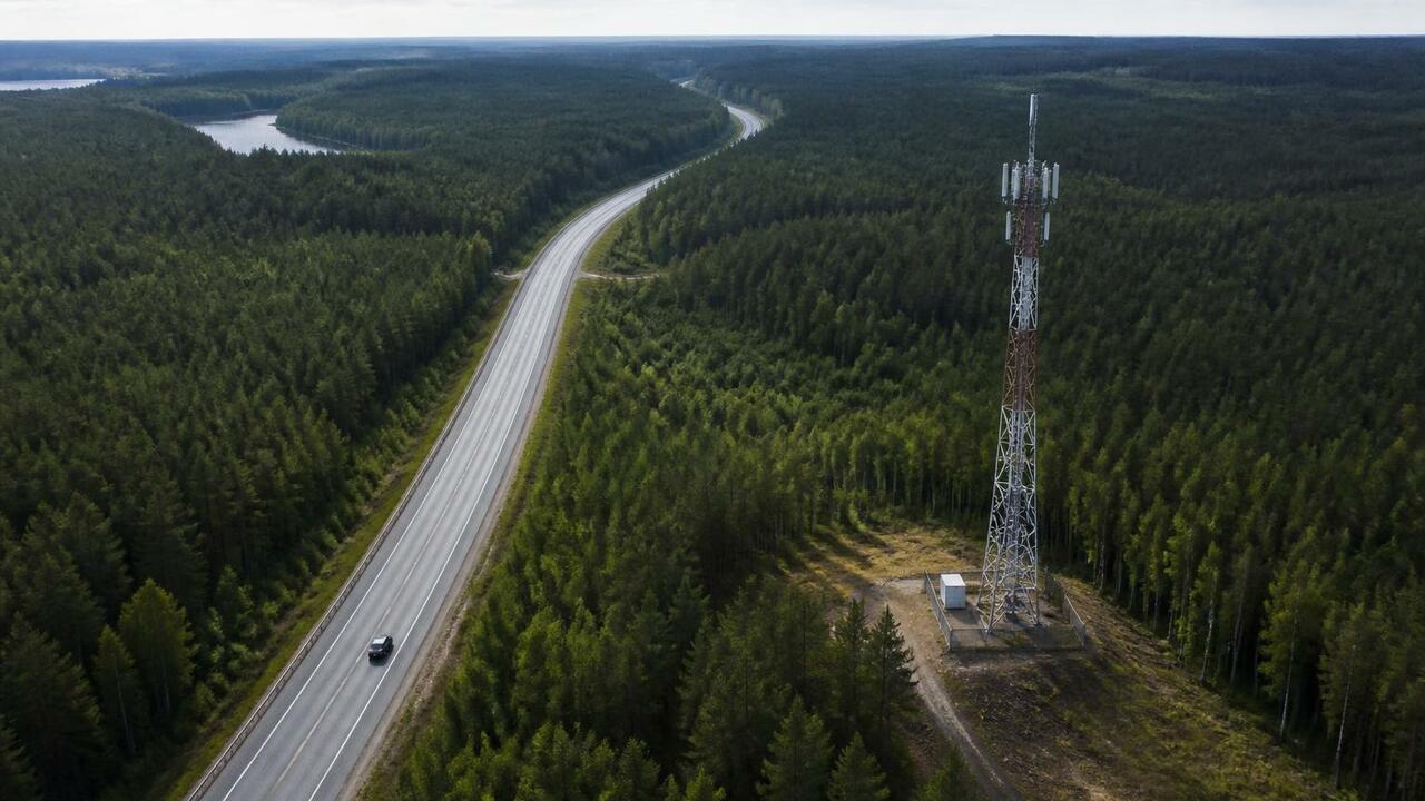 МегаФон запустил 4G на трассе М-8 в Архангельск...