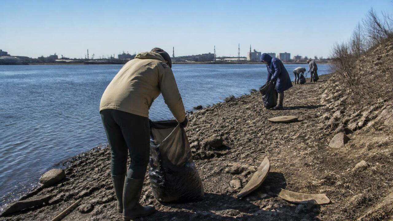 В Архангельске убрали берег, сдали ГТО и проверили здоровье В Архангельске прошла акция «Север. Вместе»: уб...