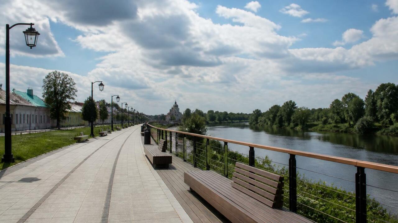 В Сольвычегодске открыли набережную имени Аники Строганова В Сольвычегодске открыли новую набережную, назв...