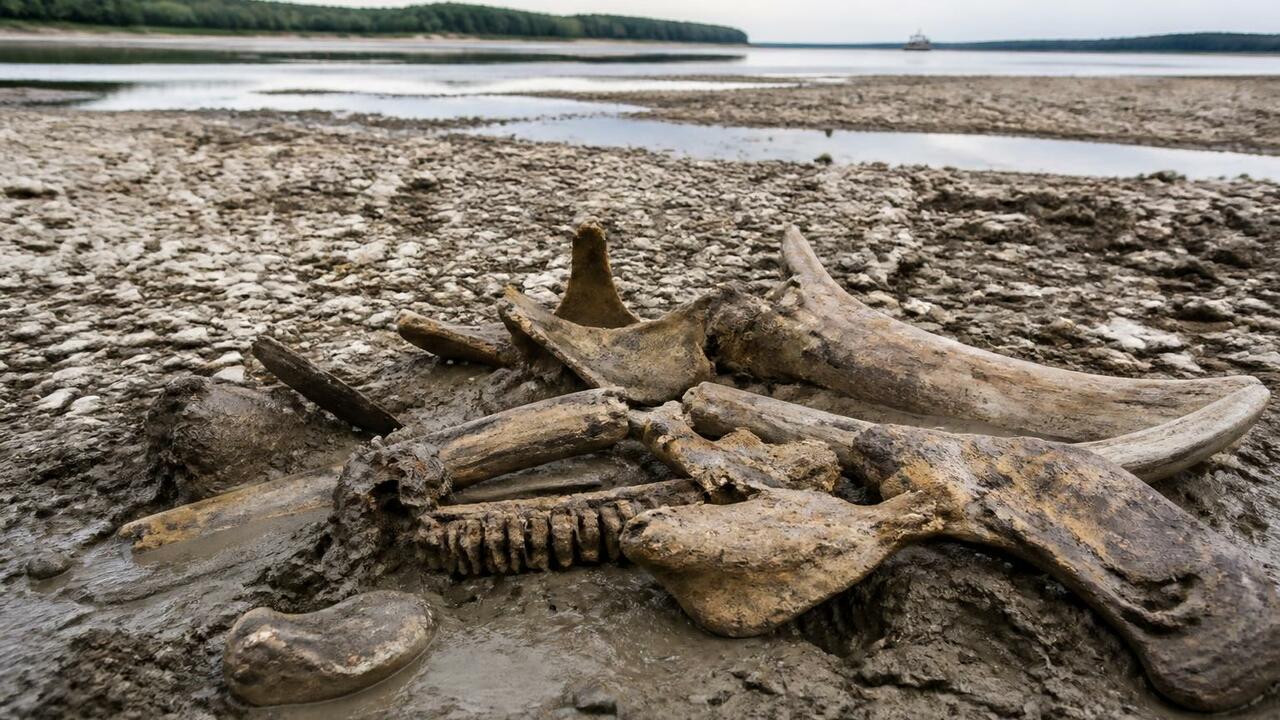 На обмелевшем дне Дуная в Болгарии обнаружены к...