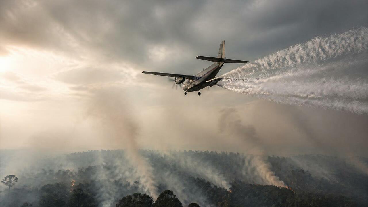 Индонезия борется с лесными пожарами на Борнео ...