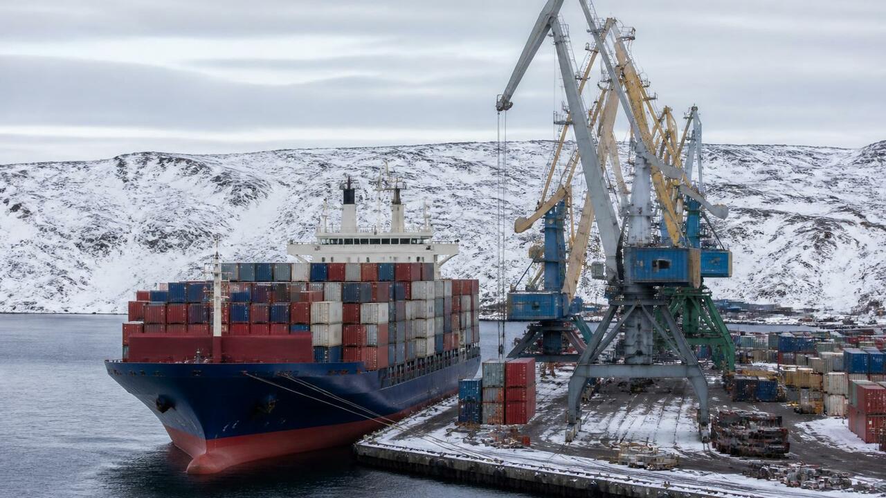 Сухогруз «Сияние Севера» доставил в Певек 2434,...