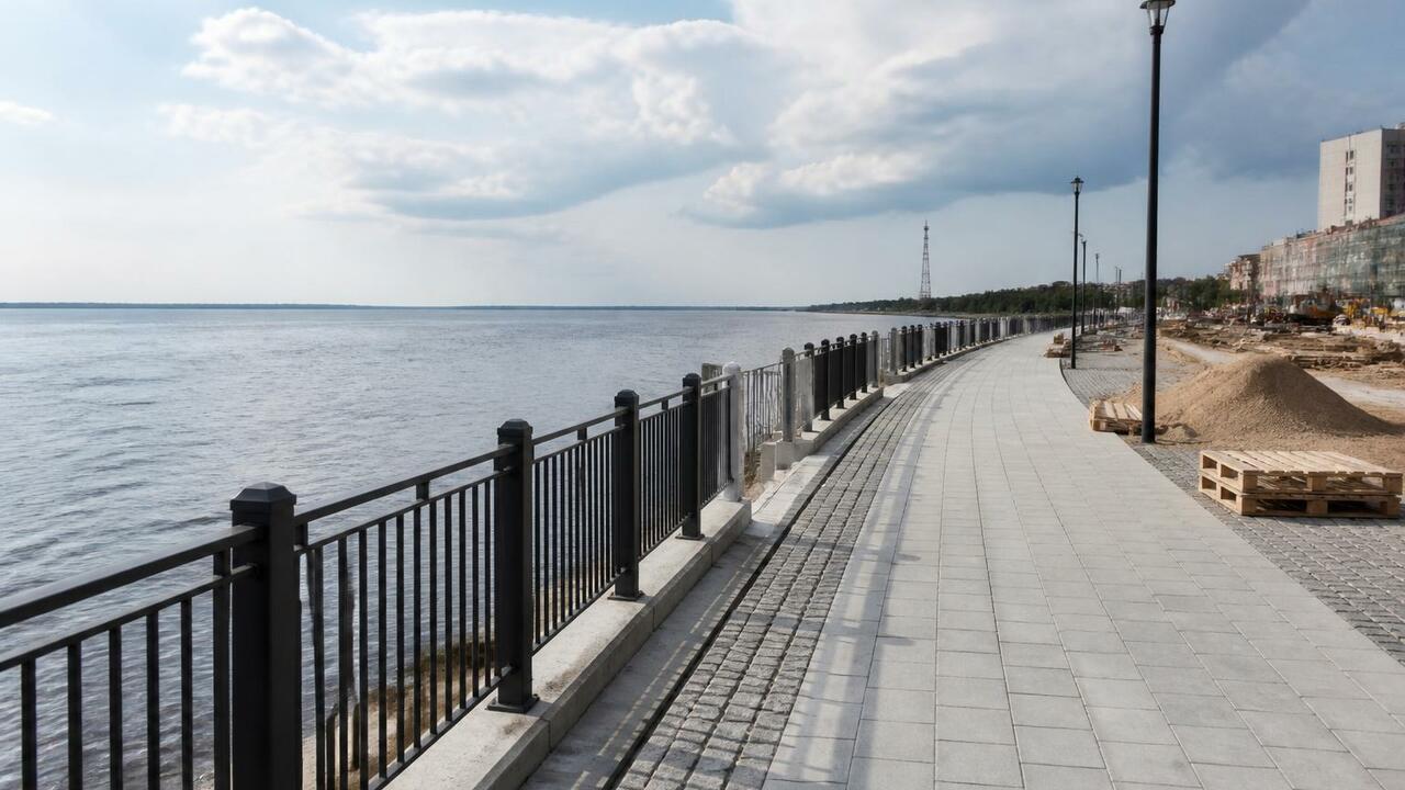 Новая жизнь набережной Седова в Соломбале не за морями Реконструкция набережной Седова в Соломбале, на...