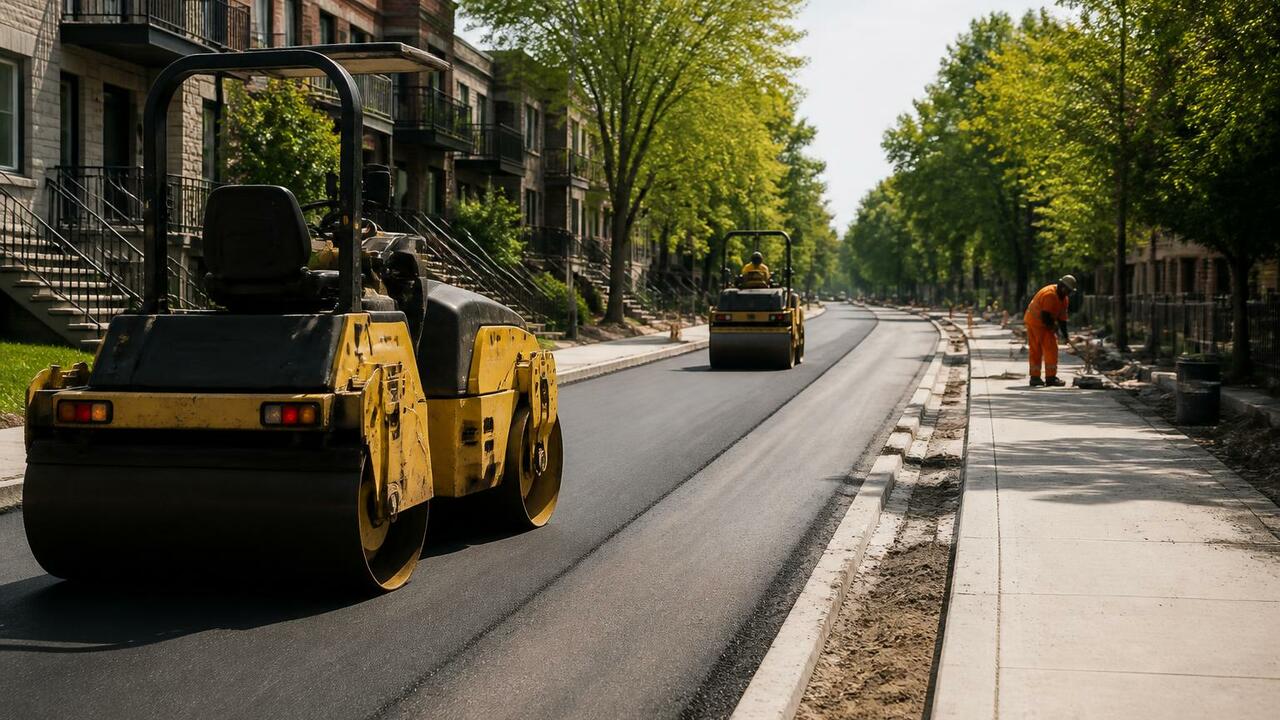 На улице Суфтина в Архангельске продолжается ре...