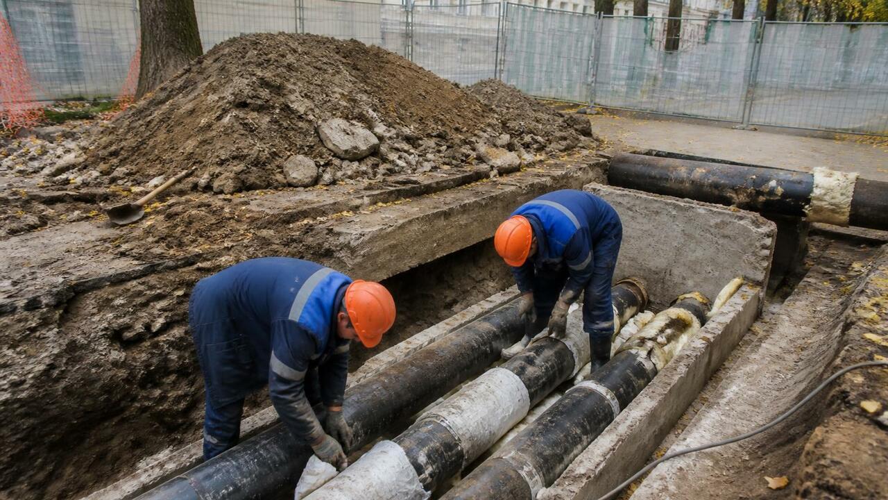 В Архангельске ремонт теплосетей в Варавино-Фактории продлили до сентября В Архангельске продлили ремонт теплосетей в Вар...