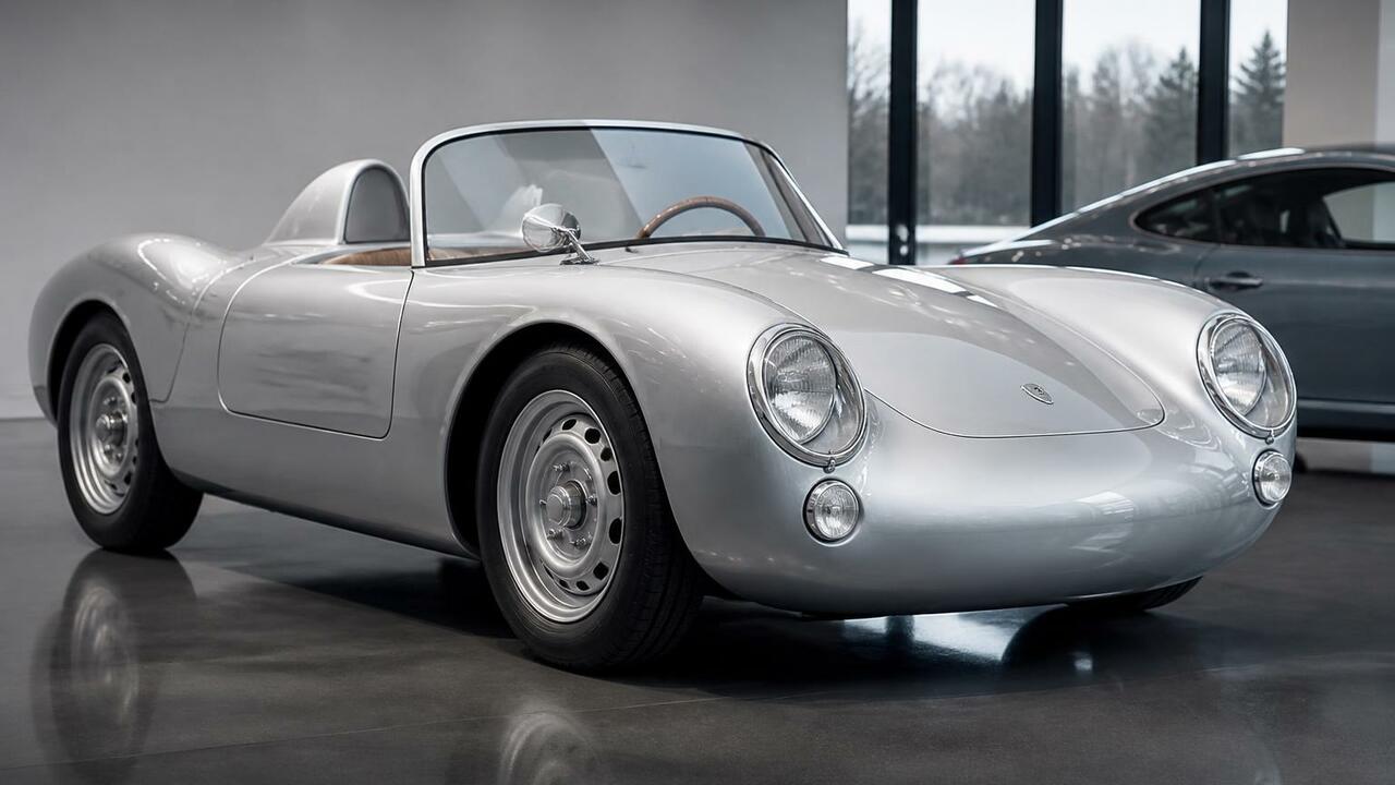Porsche выпустит 250 электрических реплик спорткара 550 Spyder 1954 года Porsche и Hedley Studios представили электричес...