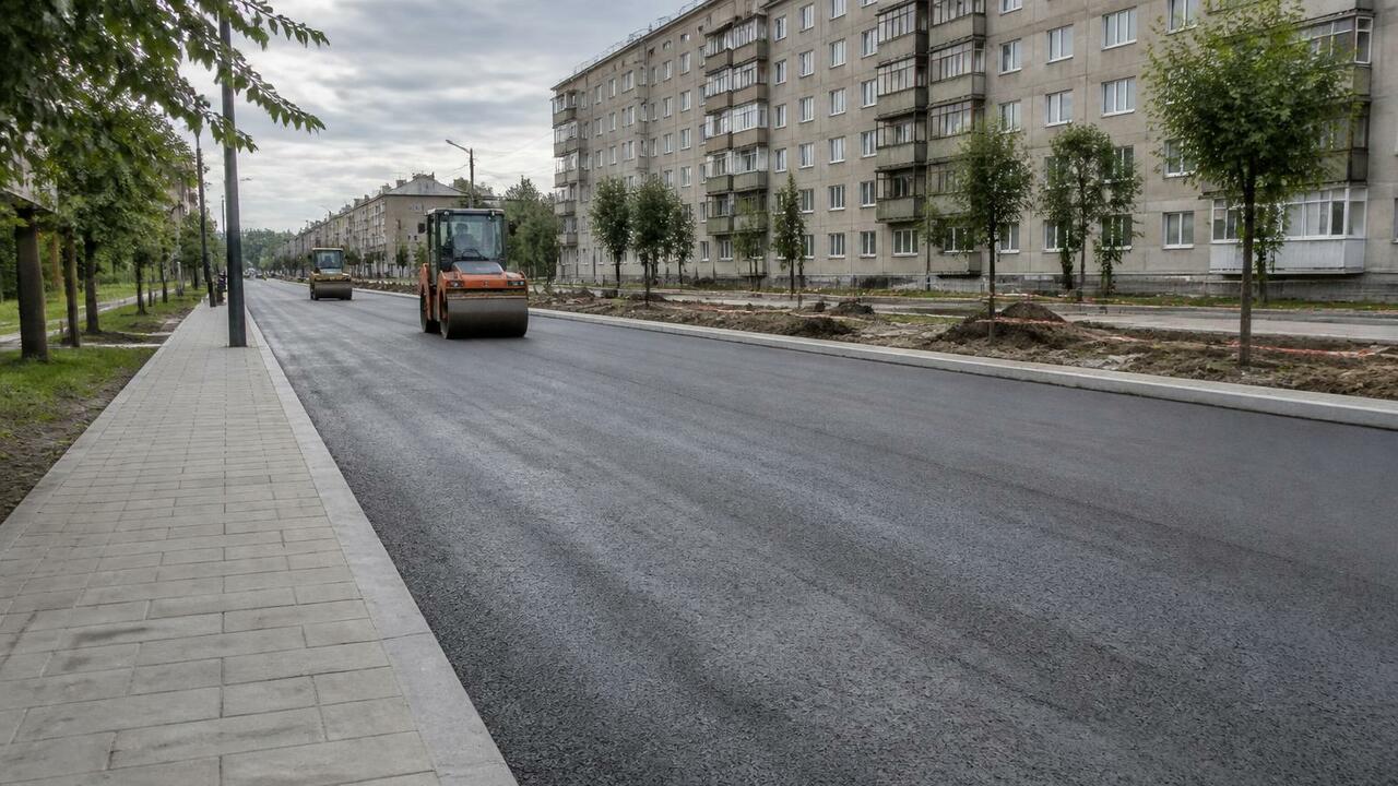 В Архангельске завершился ремонт улицы Суфтина ...