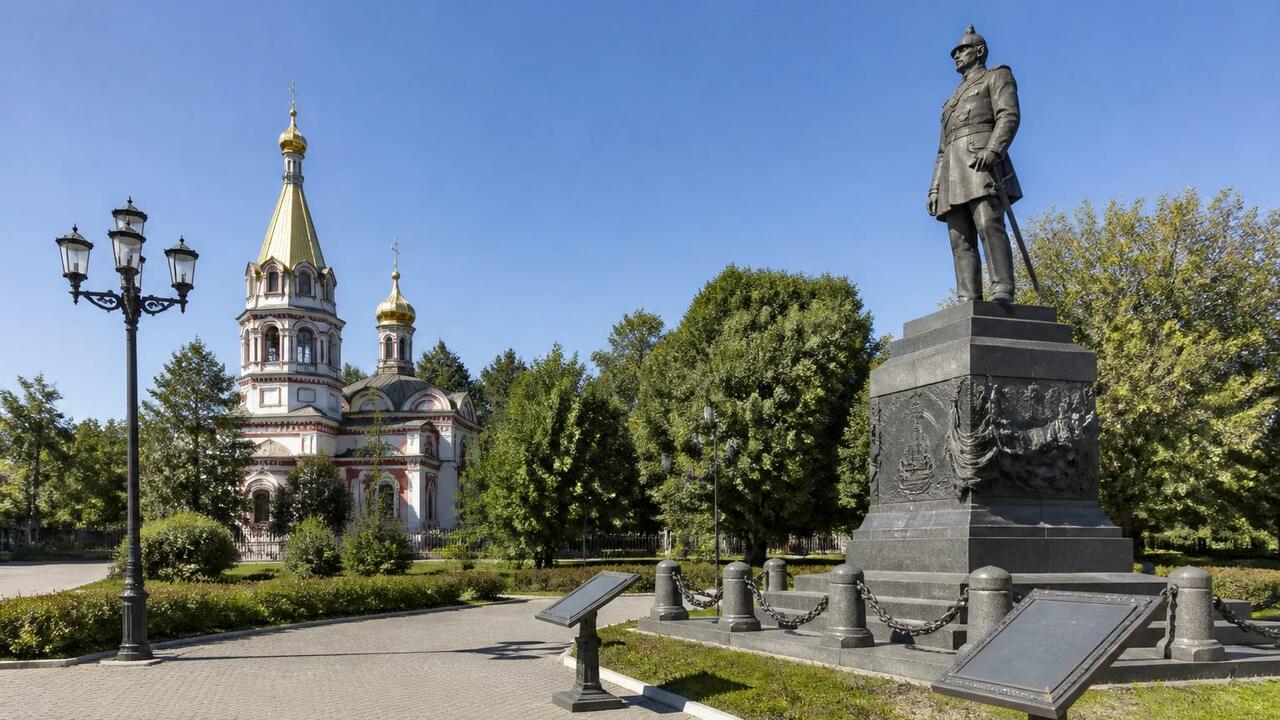 В Архангельске создадут историческое пространство в память об Ушакове В Архангельске возле Спасо-Преображенского храм...