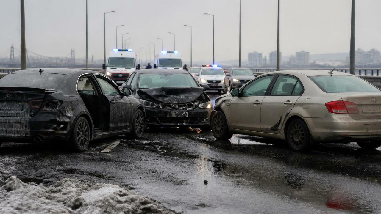 Смертельная авария на Краснофлотском мосту с уч...