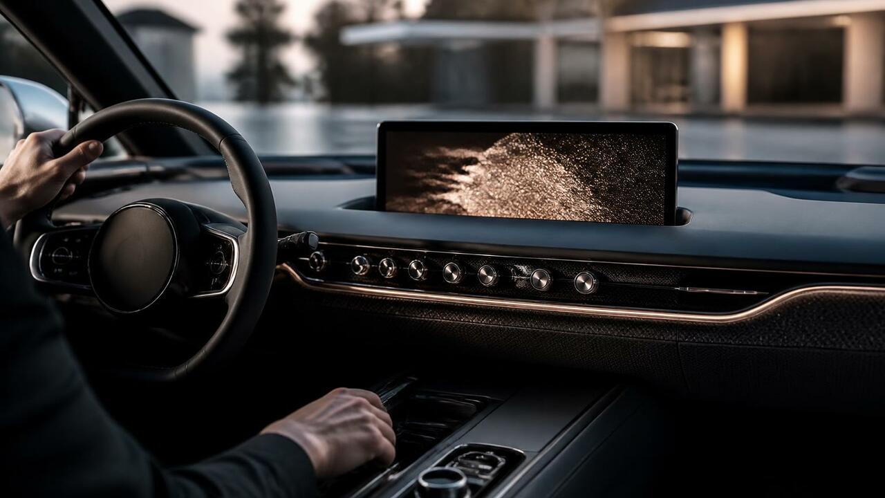 Genesis GV90 получил выдвижной OLED-экран с потоковыми сервисами на стоянке Genesis раскрыл детали мультимедийной системы ф...