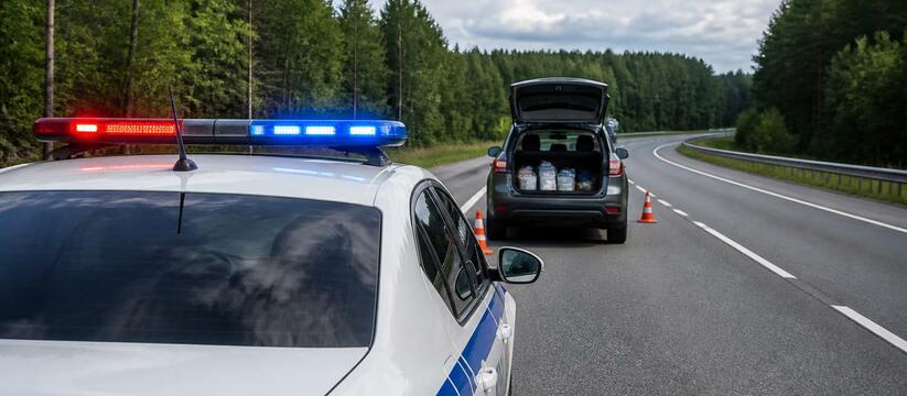 На въезде в Плесецк прошла акция ГИБДД: проверя...