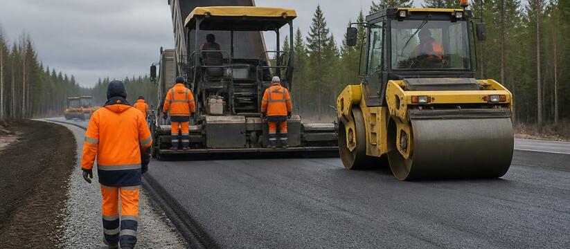 В Архангельской области начался ремонт трассы М...
