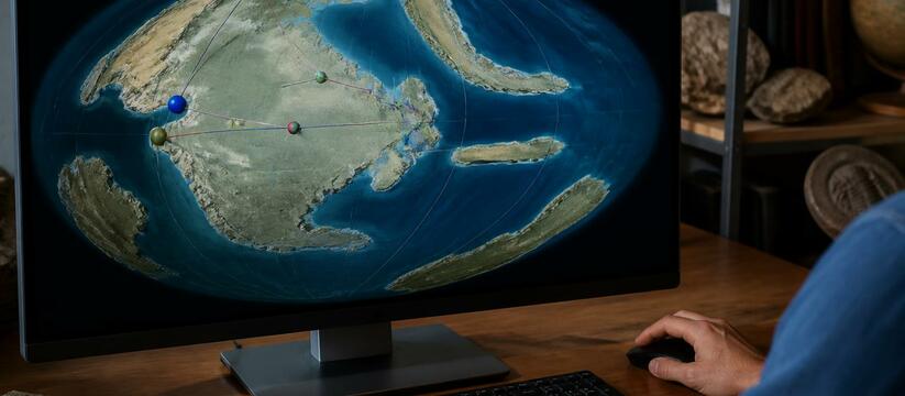 Новый онлайн-инструмент за секунды вычисляет координаты ископаемых на древних континентах Учёные Университета Барселоны запустили бесплат...
