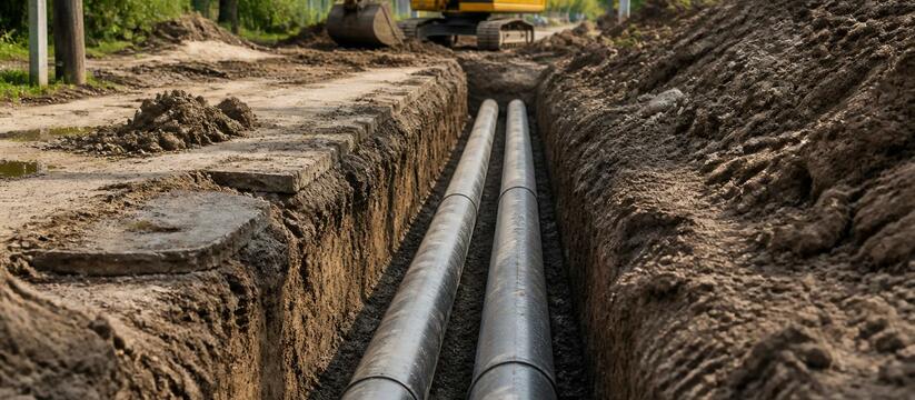 В Вельске завершили прокладку новых водопроводн...