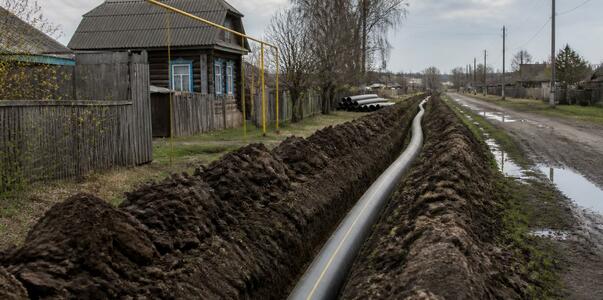 Деревню Ширша подключают к сетевому газу