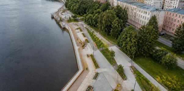 Набережная Зрячева в Северодвинске: первый этап...