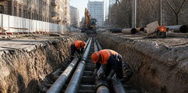 В Архангельске заменят почти километр труб горя...