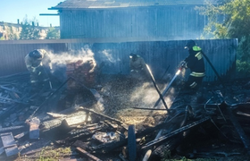 Получил ожоги: на пожаре в селе Холмогоры пострадал ребенок 2019 года рождения