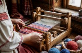 Мамы и дочки в Коряжме осваивают старинное ткач...