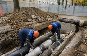 В Архангельске ремонт теплосетей в Варавино-Фак...