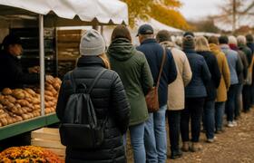 На Маргаритинской ярмарке в Архангельске выстро...