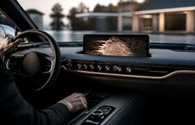 Genesis GV90 получил выдвижной OLED-экран с пот...